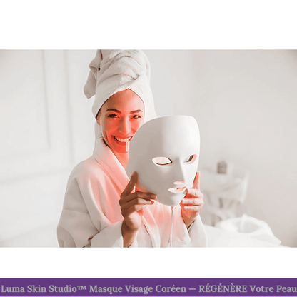 LumaSkin Studio™ Masque Visage Coréen : RÉGÉNÉRE votre Peau + 60 Masques pour les Yeux à l'Aloe Vera Offerts